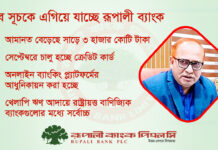 সব সূচকে অগ্রগতি রূপালী ব্যাংকের, সেপ্টেম্বরে আসছে ক্রেডিট কার্ড